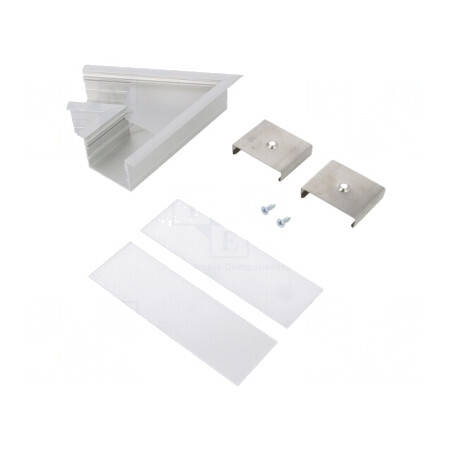 Conector 60° Aluminiu Anodizat Argintiu VARIO30-07 | Electronic-mag.ro | Componente Electronice