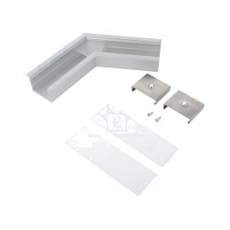 Conector 120° Aluminiu Argintiu Anodat VARIO30-07 | Electronic-mag.ro | Componente Electronice