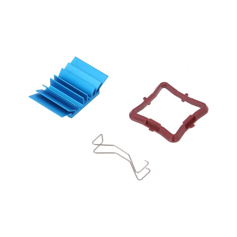 Radiator Extrudat cu Aripioare BGA Albastru 23x23mm | Electronic-mag.ro | Componente Electronice