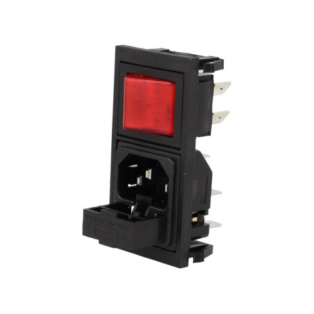 Conector Alimentare AC Tată 10A 250V IEC 60320 | Electronic-mag.ro | Componente Electronice