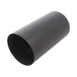 Heat Shrink Cap 76mm Black Polyolefin