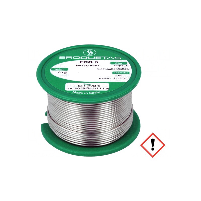 Sârmă de lipit 1mm fără plumb 0,1kg | Electronic-mag.ro | Componente Electronice Sârmă de lipit 1mm fără plumb 0,1kg | Electronic-mag.ro | Componente Electronice