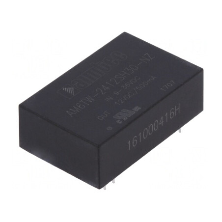 Convertor DC/DC 6W 9-36V la 12V 500mA DIP24 | Electronic-mag.ro | Componente Electronice