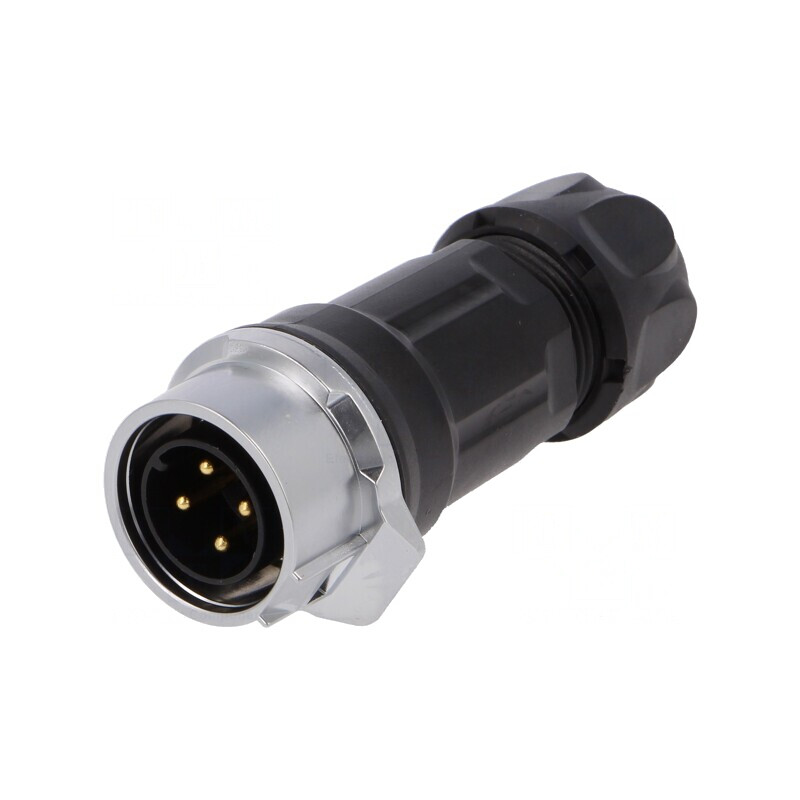 Conector Circular MRD 4-PIN Tată Gold 10A Lipire | Electronic-mag.ro | Componente Electronice