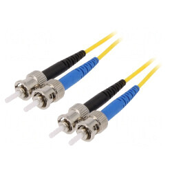 Patch cord fibră OS2 ST/UPC 2m LSZH | Electronic-mag.ro | Componente Electronice