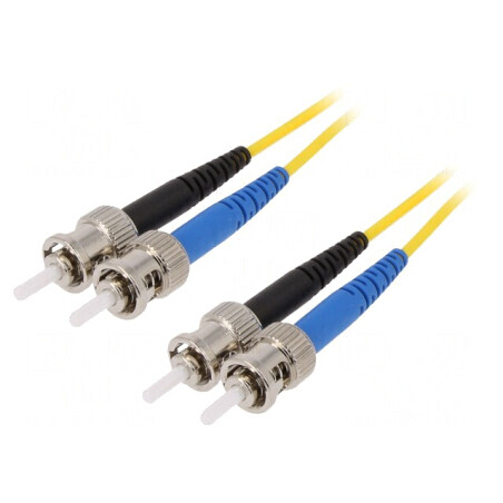 Patch cord fibră OS2 ST/UPC 2m LSZH | Electronic-mag.ro | Componente Electronice