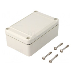Carcasă universală 64x98x38mm ABS gri EUROMAS II | Electronic-mag.ro | Componente Electronice