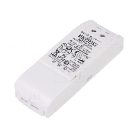 Alimentator LED 12W 300mA 20-40VDC 198-264VAC | Electronic-mag.ro | Componente Electronice