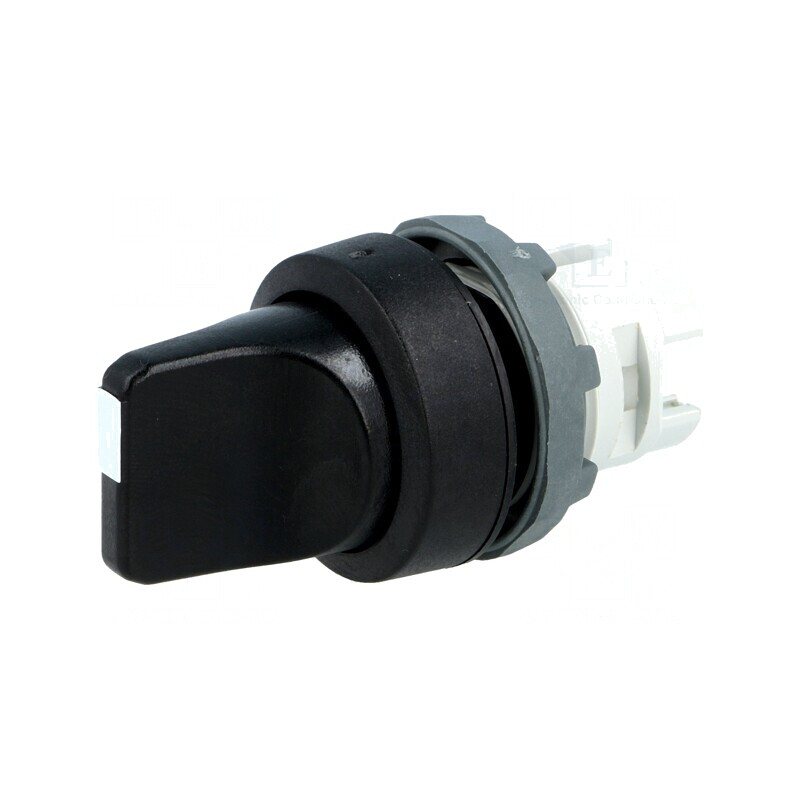Comutator Rotativ 22mm 3 Poziții Negru | Electronic-mag.ro | Componente Electronice
