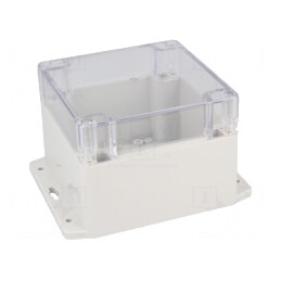 Carcasă Universală 120x120x90 mm cu Lame de Fixare | Electronic-mag.ro | Componente Electronice