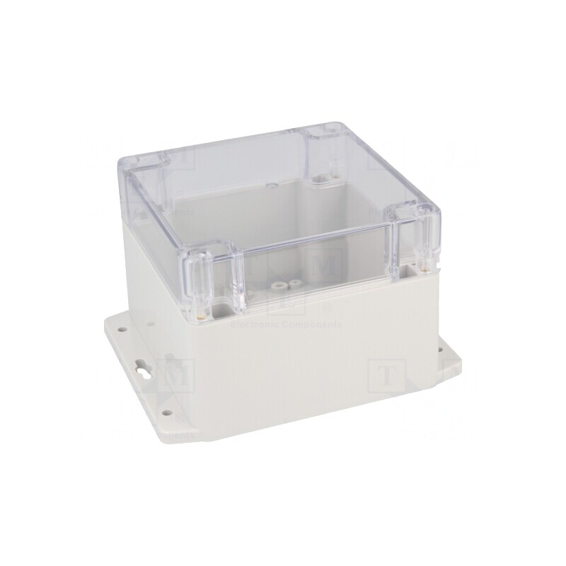 Carcasă Universală 120x120x90 mm cu Lame de Fixare | Electronic-mag.ro | Componente Electronice