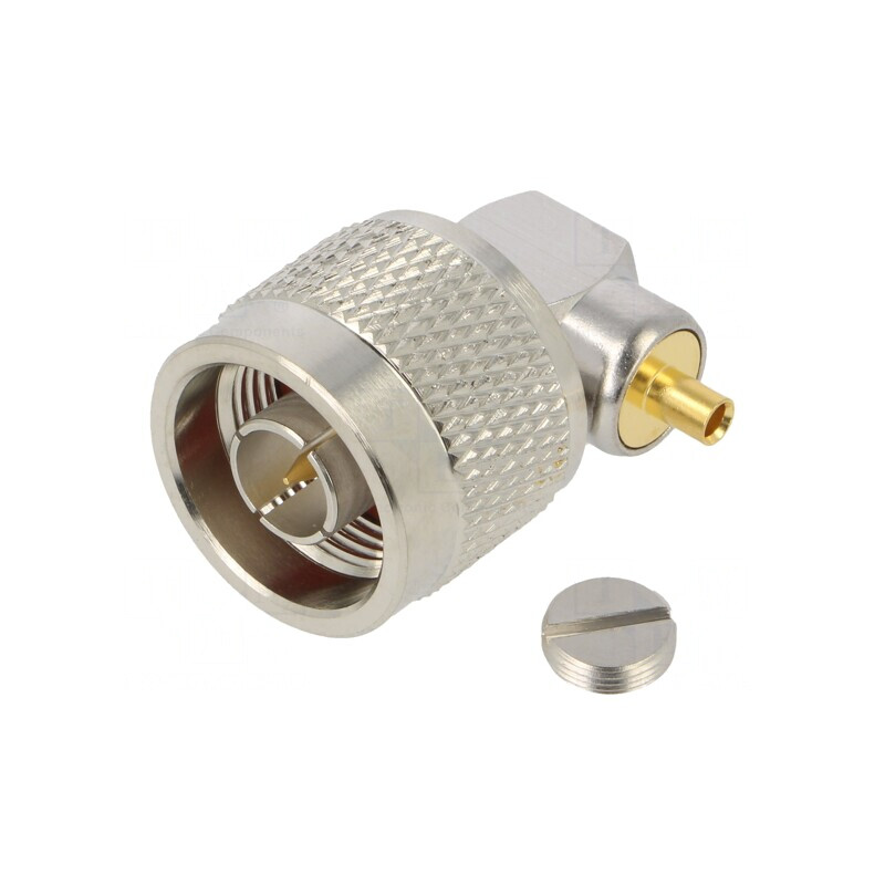 Mufă N tată 90° 50Ω PTFE aurit | Electronic-mag.ro | Componente Electronice
