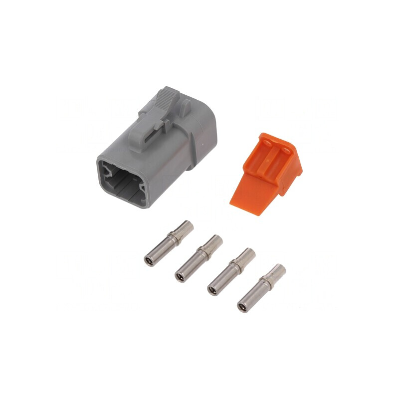 Conector cablu-cablu ATP 4 pini crimpat mamă | Electronic-mag.ro | Componente Electronice