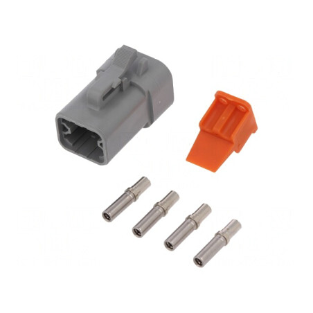 Conector cablu-cablu ATP 4 pini crimpat mamă | Electronic-mag.ro | Componente Electronice