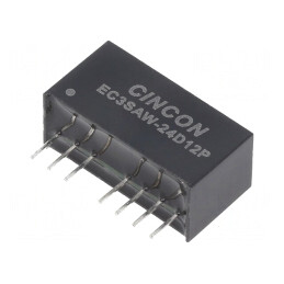 Convertor DC/DC 3W 9-36V la 12V și -12V SIP8 | Electronic-mag.ro | Componente Electronice
