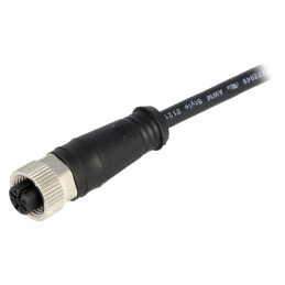 Mufă M12 4 PIN mamă IP67 250V 2m | Electronic-mag.ro | Componente Electronice