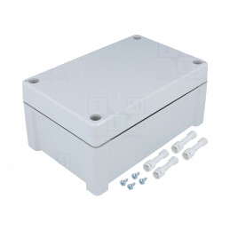 Carcasă universală ABS gri IP65 122x187x90mm | Electronic-mag.ro | Componente Electronice