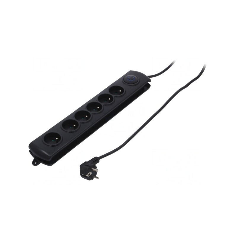 Prelungitor 6 prize cu protecție la supratensiune 10A | Electronic-mag.ro | Componente Electronice Prelungitor 6 prize cu protecție la supratensiune 10A | Electronic-mag.ro | Componente Electronice
