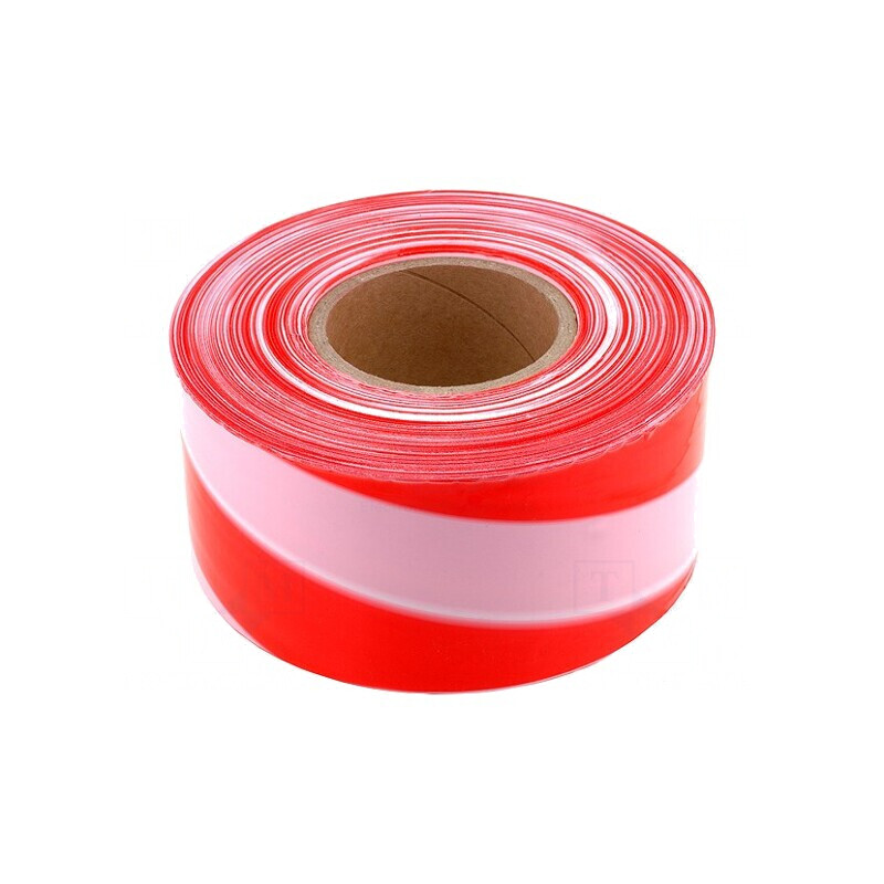 Bandă Avertizare Alb-Roșie 250m x 80mm | Electronic-mag.ro | Componente Electronice