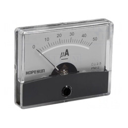 Ampermetru Analogic Panou 0-50uA | Electronic-mag.ro | Componente Electronice