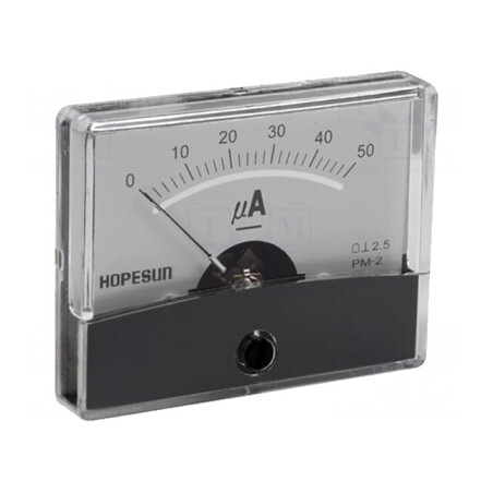 Ampermetru Analogic Panou 0-50uA | Electronic-mag.ro | Componente Electronice