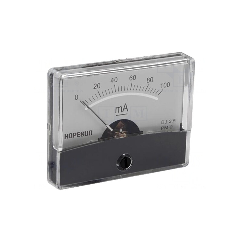 Ampermetru Panou DC 0-100mA 60x47mm | Electronic-mag.ro | Componente Electronice