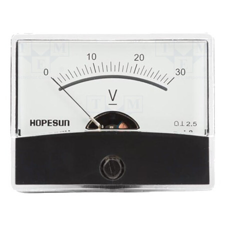 Voltmetru Panou 0-30V 60x47mm | Electronic-mag.ro | Componente Electronice