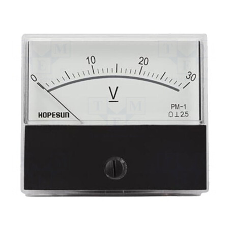 Voltmetru Panou 0-30V 70x60mm | Electronic-mag.ro | Componente Electronice