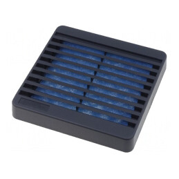 Protecție Plastic 80x80mm Neagră cu Șurub și Filtru | Electronic-mag.ro | Componente Electronice