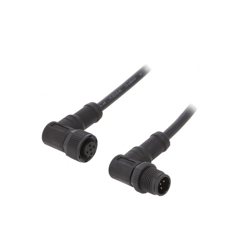 Cablu senzori automatizări M12-M12 1m | Electronic-mag.ro | Componente Electronice