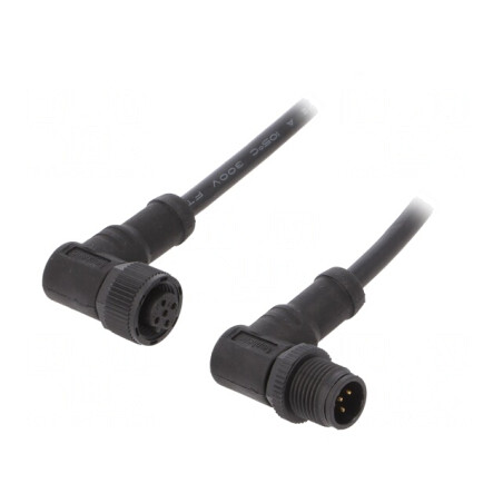 Cablu senzori automatizări M12-M12 1m | Electronic-mag.ro | Componente Electronice