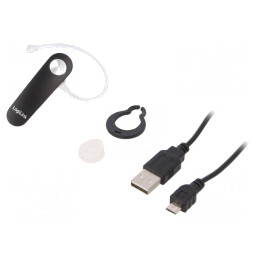 Căști Bluetooth fără fir cu microfon negre 10m | Electronic-mag.ro | Componente Electronice