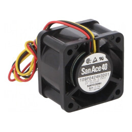 Ventilator DC axial 24V 40x40x28mm 19.2m3/h 37dBA cu bilă | Electronic-mag.ro | Componente Electronice
