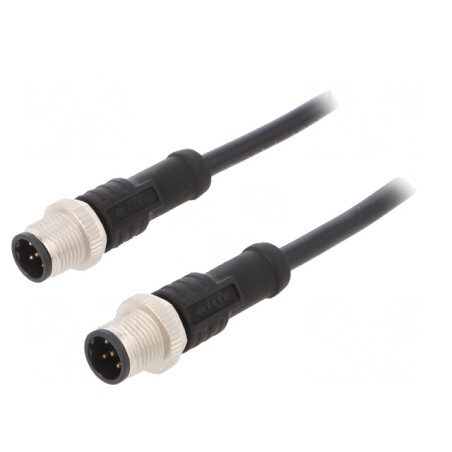 Cablu senzori automatizări M12 1m | Electronic-mag.ro | Componente Electronice