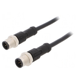 Cablu senzori automatizări M12 1m | Electronic-mag.ro | Componente Electronice
