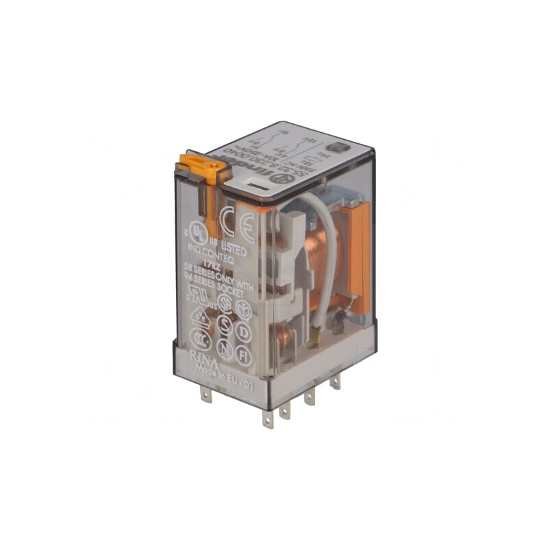 Releu Electromagnetic DPDT 230VAC 20A | Electronic-mag.ro | Componente Electronice