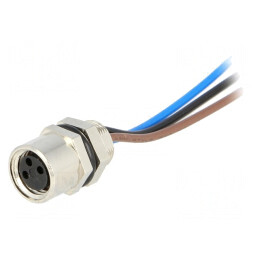 Conector M8 Mamă 3 PIN cu Cabluri IP67 | Electronic-mag.ro | Componente Electronice