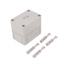 Carcasă Universală Polistiren Gri 65x94x81mm | Electronic-mag.ro | Componente Electronice