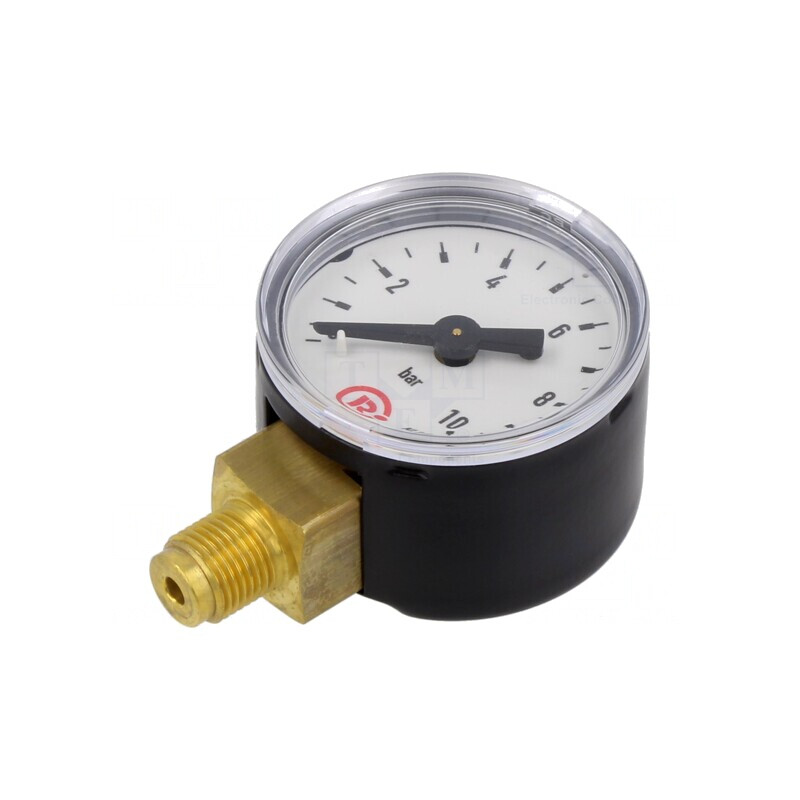 Manometru 0-10 Bar 40mm pentru Lichide și Gaze Inerte | Electronic-mag.ro | Componente Electronice