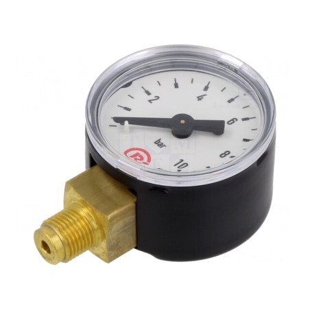 Manometru 0-10 Bar 40mm pentru Lichide și Gaze Inerte | Electronic-mag.ro | Componente Electronice