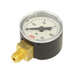Manometru 0-2,5 bar Lichide și Gaze Inerte 40mm | Electronic-mag.ro | Componente Electronice