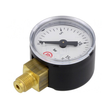 Manometru 0-16 bar 40 mm Lichide și Gaze Inerte | Electronic-mag.ro | Componente Electronice