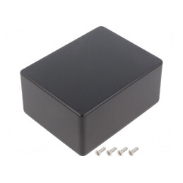 Carcasă Universală Aluminiu Neagră 89x114x55mm | Electronic-mag.ro | Componente Electronice