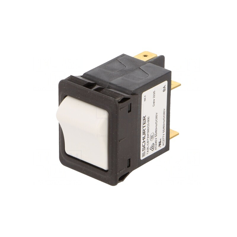 Întrerupător de Supracurent 240VAC 60VDC 8A SNAP-IN | Electronic-mag.ro | Componente Electronice