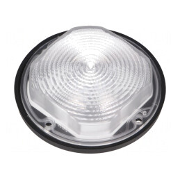 Lentilă LED rotundă silicon transparent neagră