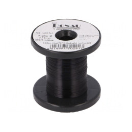 Sârmă de cupru argintată 0,15mm neagră 0,029kg | Electronic-mag.ro | Componente Electronice
