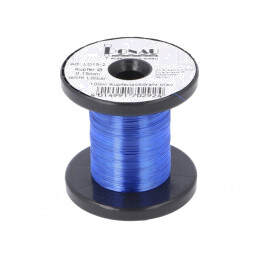 Sârmă de Cupru Argintată 0,15mm Albastră 29g | Electronic-mag.ro | Componente Electronice