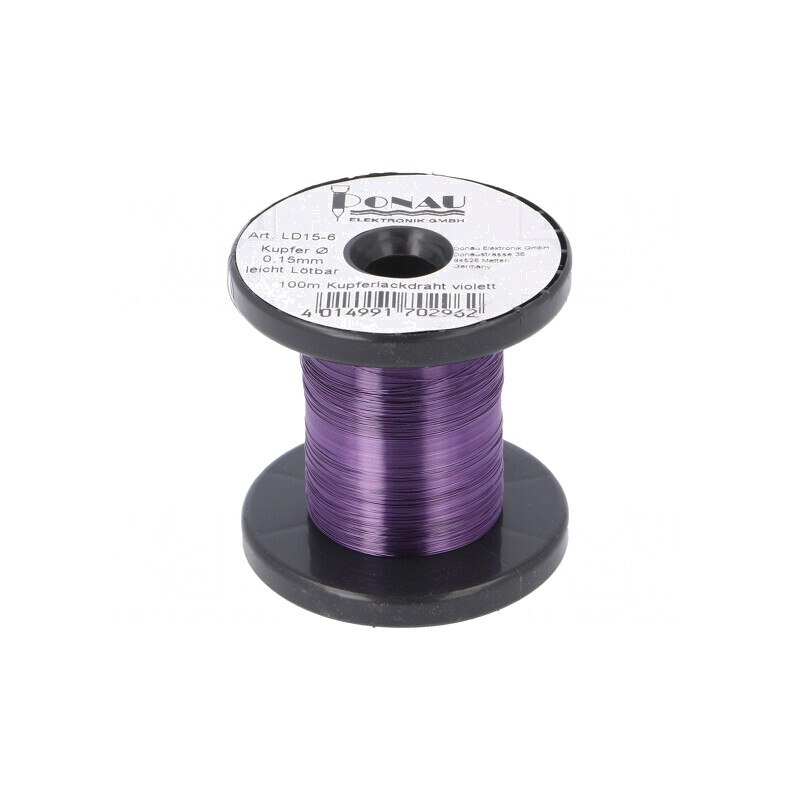 Sârmă de Cupru Argintată 0,15mm Violet | Electronic-mag.ro | Componente Electronice