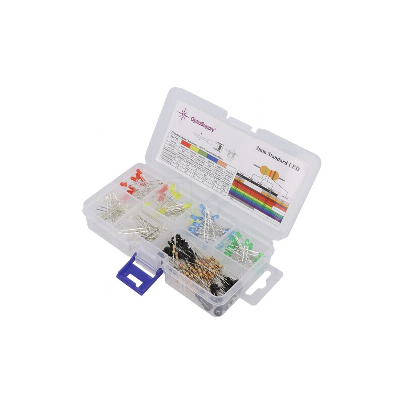 Set LED 3mm 280buc Cutie Plastic | Electronic-mag.ro | Componente Electronice Set LED 3mm 280buc Cutie Plastic | Electronic-mag.ro | Componente Electronice