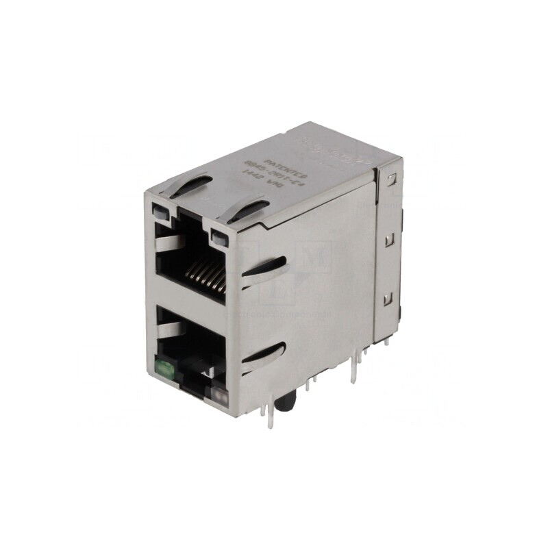 Soclu RJ45 Ecranat cu LED 8P8C Duble | Electronic-mag.ro | Componente Electronice Soclu RJ45 Ecranat cu LED 8P8C Duble | Electronic-mag.ro | Componente Electronice